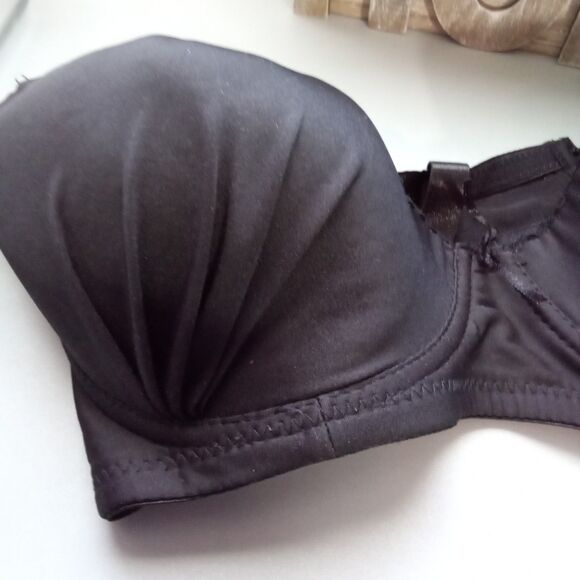 Black Bra 42C‎ Bow Hook And Eye - Picture 7 of 9